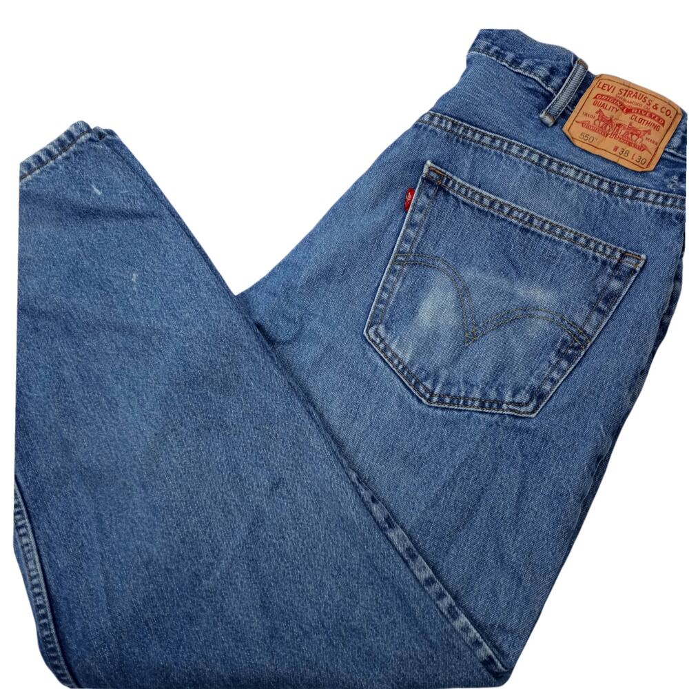VINTAGE LEVI'S 550 Men's Red Tab 100% Cotton Relaxed Fit~38x30